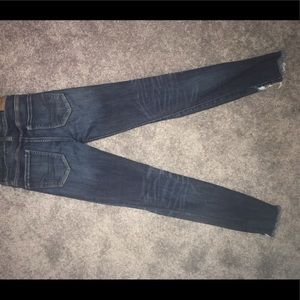 American Eagle dark wash highwasted jeans.